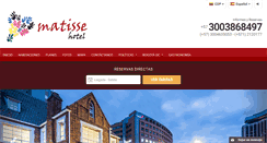 Desktop Screenshot of matissehotel.com